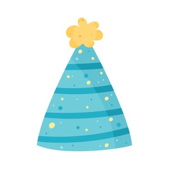 blue party hat vector