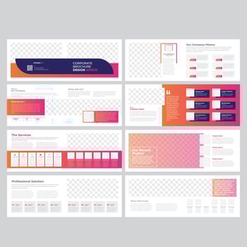 Landscape Brochure Template vector