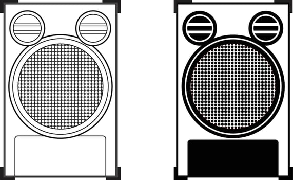 vector home theater sound speaker art