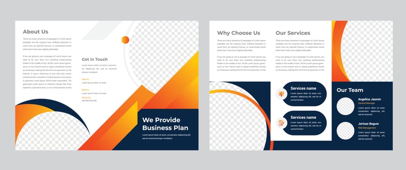 Trifold Brochure Template vector