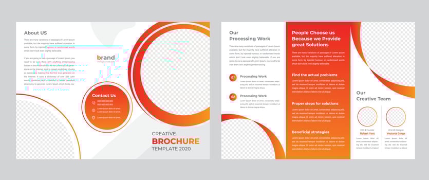 Trifold Brochure Template vector