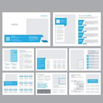 Company Profile Brochure Template vector