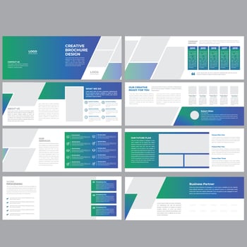Landscape Brochure Template vector