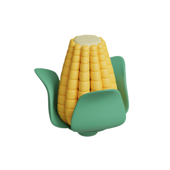corn icon 3d illustration png