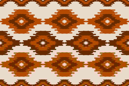 Ethnic ikat seamless pattern in tribal. American, Mexican style. Aztec geometric ornament print. vector