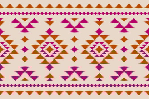Carpet ethnic ikat pattern art. Geometric ethnic ikat seamless pattern in tribal. Mexican style. vector