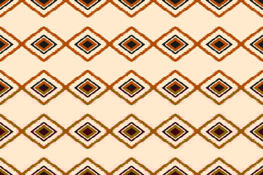 Ethnic ikat seamless pattern in tribal. Aztec geometric ethnic ornament print. Ikat pattern style. vector