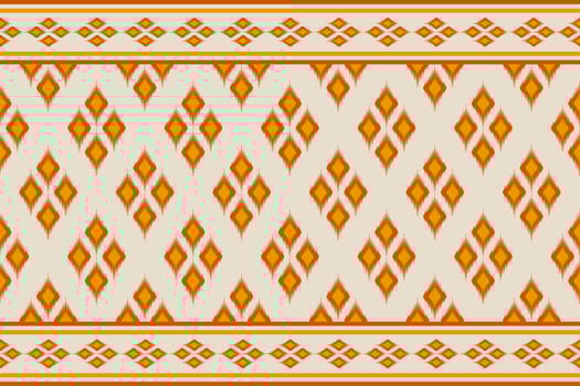 Carpet ethnic ikat pattern art. Geometric ethnic ikat seamless pattern in tribal. Mexican style. vector