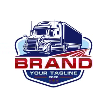 trucking logo - truck trailer logo vector