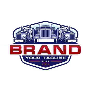 trucking logo - truck trailer logo vector