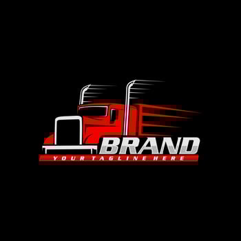 trucking logo - truck trailer logo vector