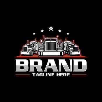 trucking logo - truck trailer logo vector