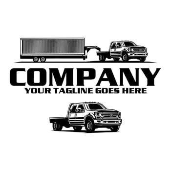 trucking logo - truck trailer logo vector