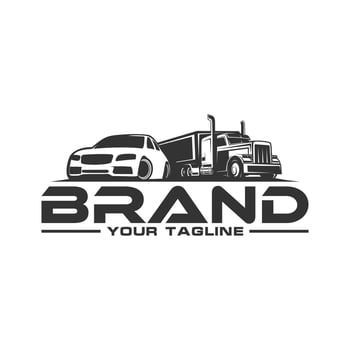 trucking logo - truck trailer logo vector