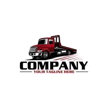 towing truck logo vector