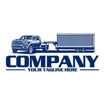 pickup truck logo vector