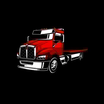 trucking logo - truck trailer logo vector