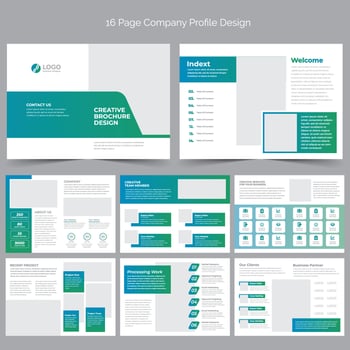Company Profile Brochure Template vector