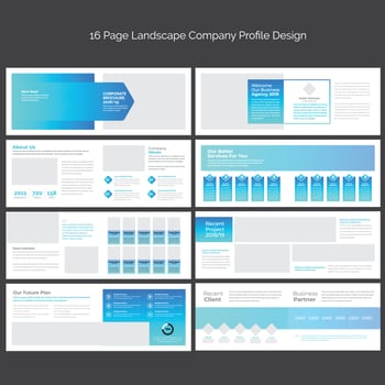 Landscape Brochure Template vector