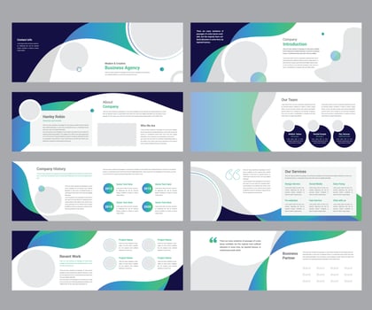 Landscape Brochure Template vector