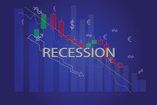 Economic chart graphic vector