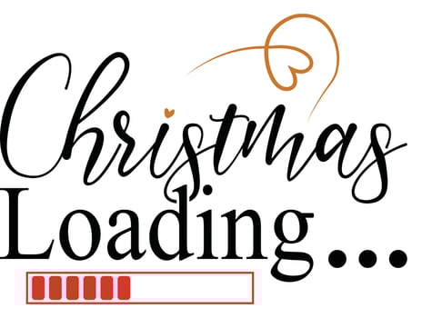 Christmas Loading Design vector