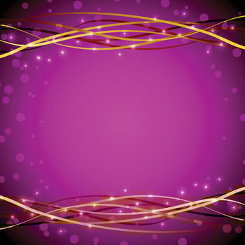 Purple Background with Golden Lines vector