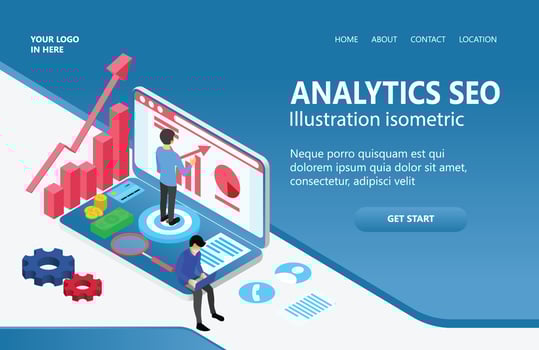 Illustration of financial investment growth Suitable for landing page, flyers, Infographics, And Other Graphic Related Assets-vector vector