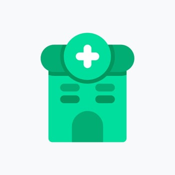 Hospital Icon. Medical Icon. Perfect for website mobile app presentation and any other projects. Icon design flat style vector