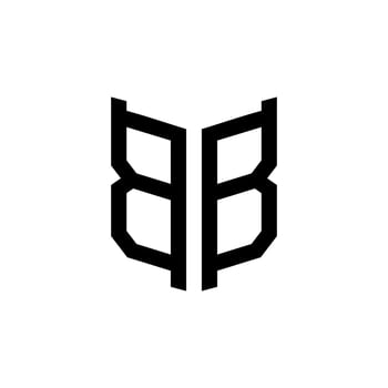 Modern initial BB logo letter simple and creative design concept vector