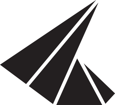 Abstract triangle mountain logo illustration in trendy and minimal style png