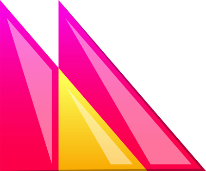 Abstract triangle mountain logo illustration in trendy and minimal style png