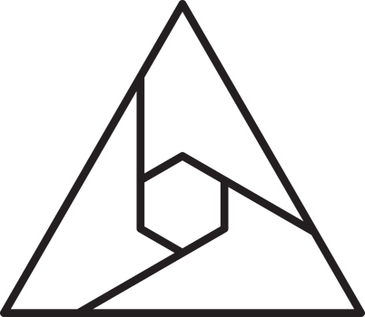 Abstract pyramid triangle logo illustration in trendy and minimal style png