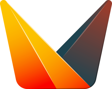 Abstract triangle mountain logo illustration in trendy and minimal style png