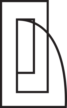 Abstract square line logo illustration in trendy and minimal style png