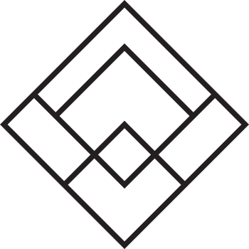 Abstract square logo illustration in trendy and minimal style png