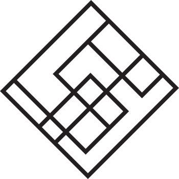Abstract square logo illustration in trendy and minimal style png