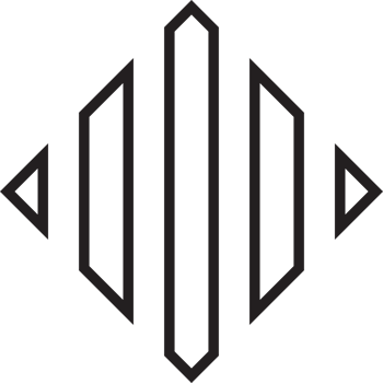 Abstract square logo illustration in trendy and minimal style png