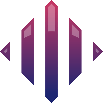 Abstract square logo illustration in trendy and minimal style png
