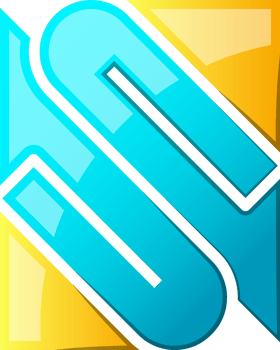 Abstract square line logo illustration in trendy and minimal style png