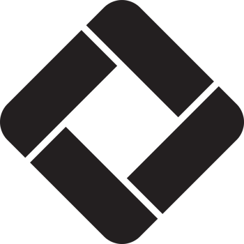 Abstract square logo illustration in trendy and minimal style png