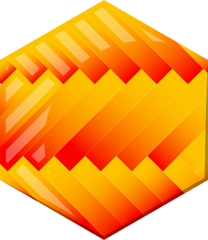 Abstract hexagon line logo illustration in trendy and minimal style png