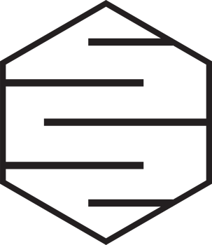 Abstract hexagon line logo illustration in trendy and minimal style png