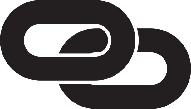 Abstract Link logo illustration in trendy and minimal style png