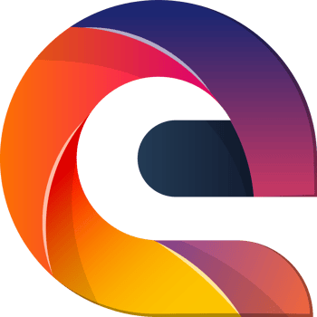 Abstract line and connection logo illustration in trendy and minimal style png
