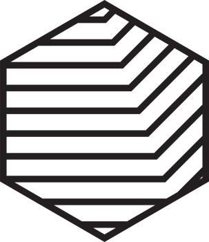 Abstract hexagon line logo illustration in trendy and minimal style png