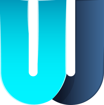 Abstract letter W logo illustration in trendy and minimal style png