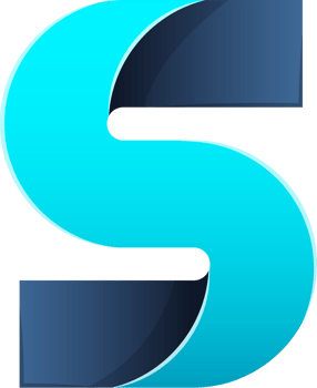 Abstract letter S logo illustration in trendy and minimal style png