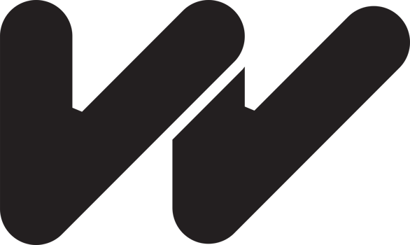 Abstract letter W logo illustration in trendy and minimal style png