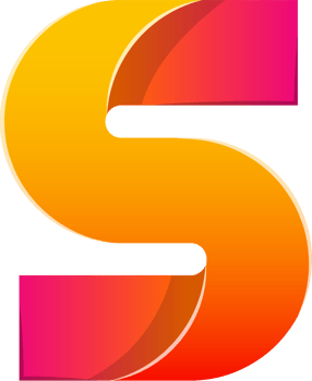 Abstract letter S logo illustration in trendy and minimal style png